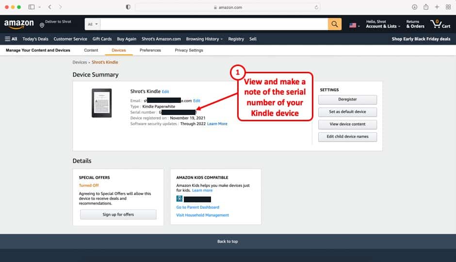 How to Find Your Kindle Serial Number? [The EASY Way!] – TheBookBuff.com